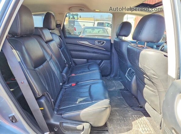 5N1DL0MM0HC550648 2017 INFINITI QX60 Синий Вид задней части салона