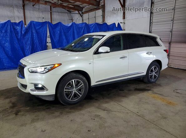 5N1DL0MM0JC531183 2018 INFINITI QX60 White Առջևի ձախ երեք քառորդ տեսարան