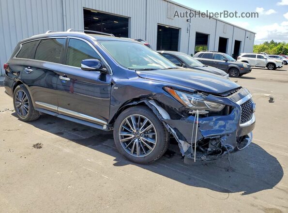 5N1DL0MM0KC550401 2019 INFINITI QX60 Синий Передняя правая четверть