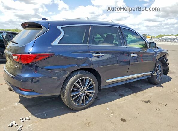 5N1DL0MM0KC550401 2019 INFINITI QX60 Синий Задняя правая четверть