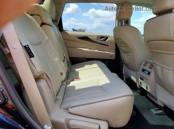 5N1DL0MM0KC550401 2019 INFINITI QX60 Синий Вид задней части салона