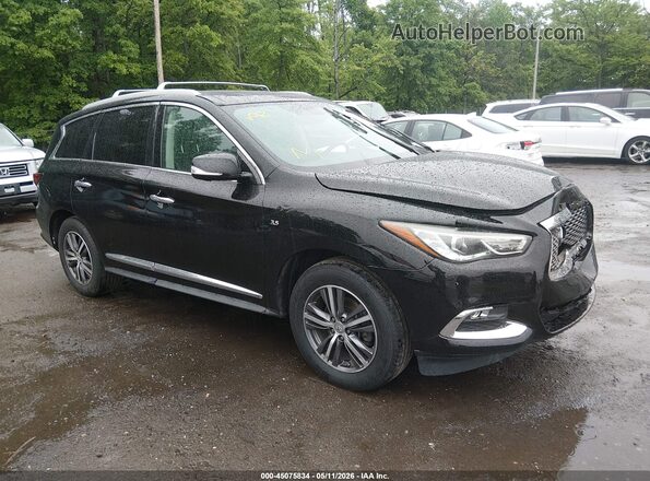 5N1DL0MM1HC540369 2017 INFINITI QX60 Черный Передняя правая четверть
