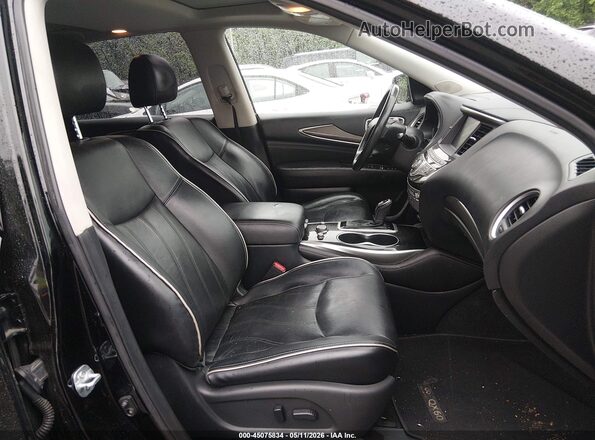 5N1DL0MM1HC540369 2017 INFINITI QX60 Черный Вид салона спереди