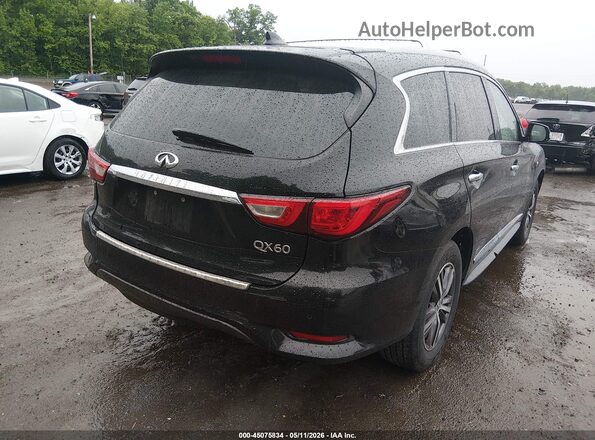 5N1DL0MM1HC540369 2017 INFINITI QX60 Черный Задняя правая четверть