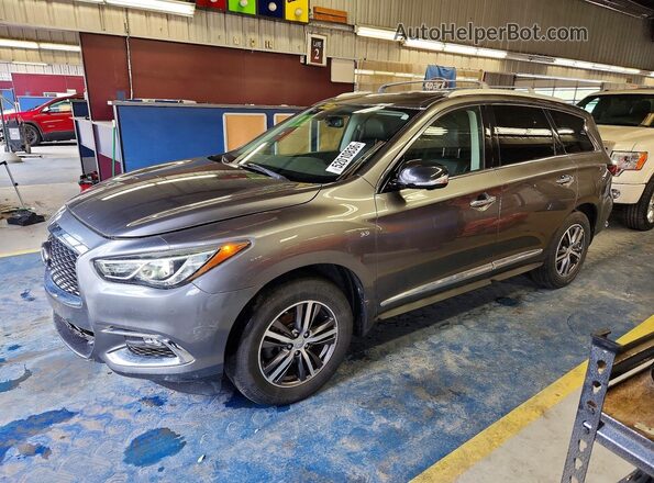 5N1DL0MM1HC556474 2017 INFINITI QX60 Gray Передня ліва чверть