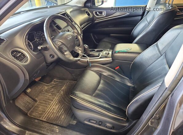 5N1DL0MM1HC556474 2017 INFINITI QX60 Gray Вид салону спереду