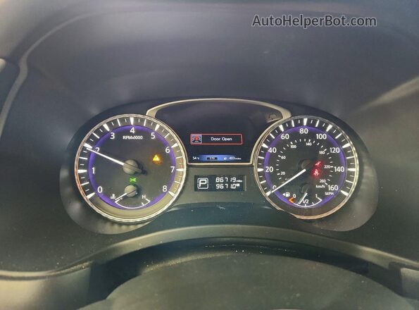 5N1DL0MM1HC556474 2017 INFINITI QX60 Gray Вид щитка приладів