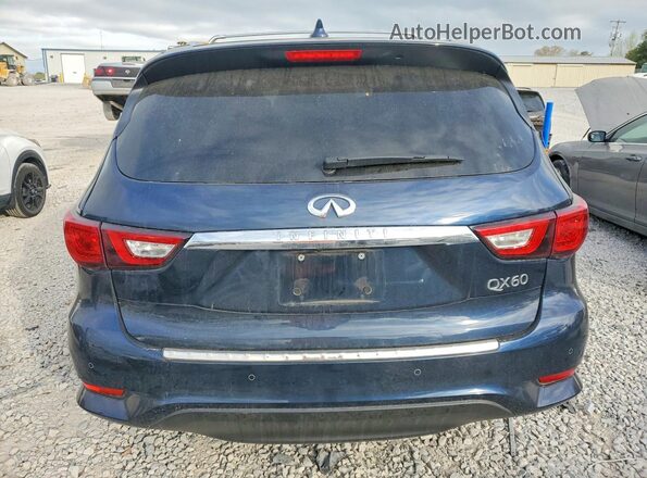 5N1DL0MM2JC518631 2018 INFINITI QX60 Blue Rear view