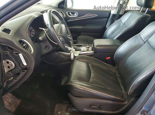 5N1DL0MM2JC533226 2018 INFINITI QX60 Blue Widok wnętrza z przodu