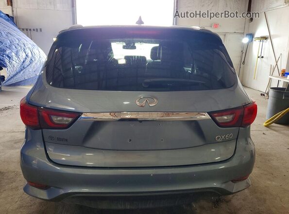 5N1DL0MM2JC533226 2018 INFINITI QX60 Blue Widok z tyłu