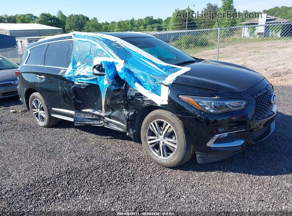 5N1DL0MM2KC562436 2019 INFINITI QX60 Черный Передняя правая четверть