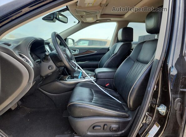 5N1DL0MM2LC513013 2020 INFINITI QX60 Black Widok wnętrza z przodu