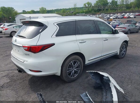 5N1DL0MM3HC559117 2017 INFINITI QX60 Белый Задняя правая четверть