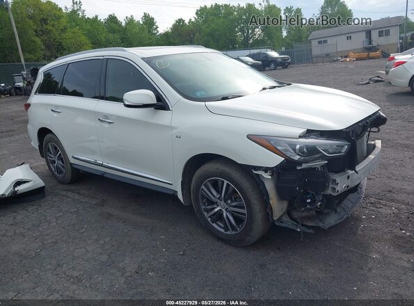 5N1DL0MM3HC559117 2017 INFINITI QX60 Белый Передняя правая четверть