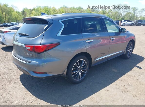 5N1DL0MM3JC514250 2018 INFINITI QX60 Серый Задняя правая четверть