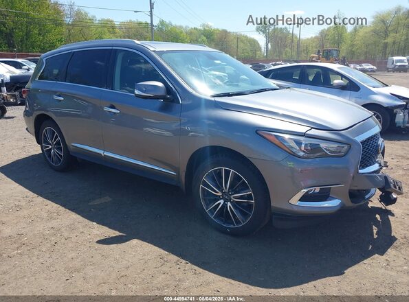 5N1DL0MM3JC514250 2018 INFINITI QX60 Серый Передняя правая четверть