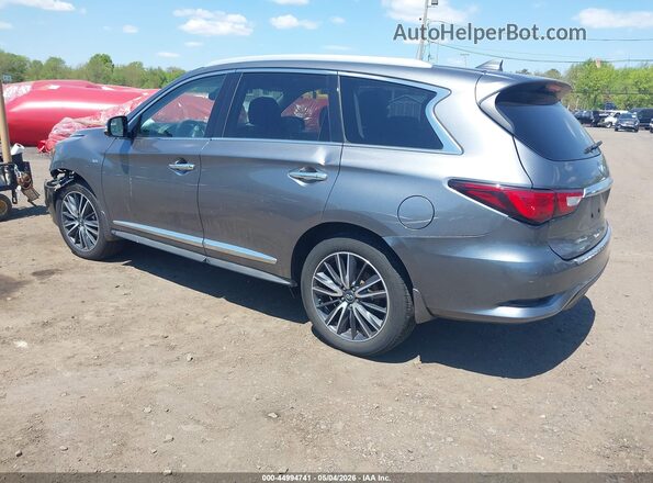 5N1DL0MM3JC514250 2018 INFINITI QX60 Серый Задняя левая четверть