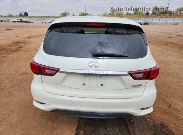 5N1DL0MM3KC507221 2019 INFINITI QX60 White უკანა ხედი