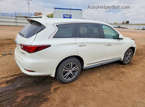 5N1DL0MM3KC507221 2019 INFINITI QX60 White უკანა მარჯვენა