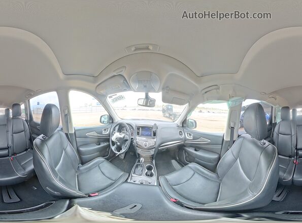 5N1DL0MM3KC507221 2019 INFINITI QX60 White სალონის 360-გრადუსიანი ხედი