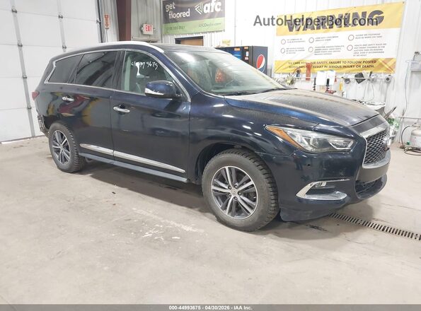 5N1DL0MM3KC525623 2019 INFINITI QX60 Синий Передняя правая четверть