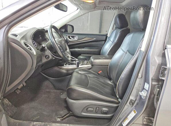 5N1DL0MM4HC544397 2017 INFINITI QX60 Gray Սալոնի դիմացի տեսք