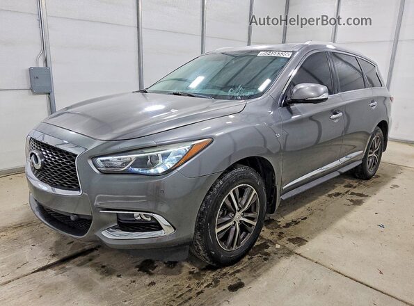 5N1DL0MM4HC544397 2017 INFINITI QX60 Gray Առջևի ձախ երեք քառորդ տեսարան