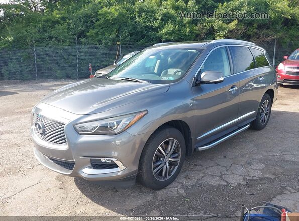 5N1DL0MM4JC501832 2018 INFINITI QX60 Gray Vista tres cuartos delantera izquierda