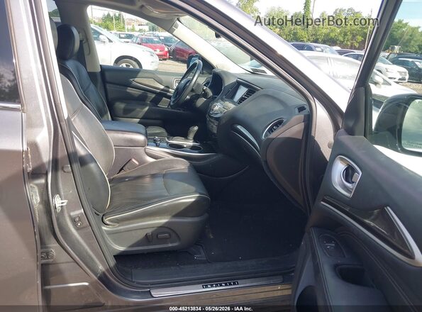 5N1DL0MM4JC501832 2018 INFINITI QX60 Gray Vista interior delantera