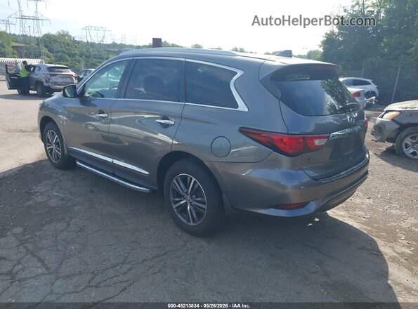 5N1DL0MM4JC501832 2018 INFINITI QX60 Gray Trasero izquierdo