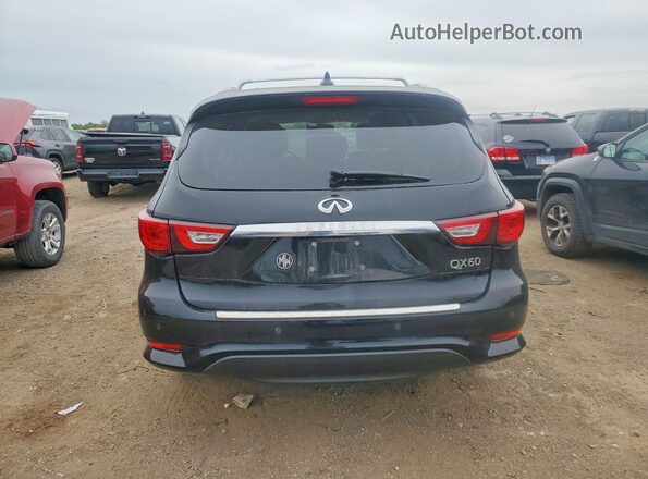 5N1DL0MM4JC514242 2018 INFINITI QX60 Black Հետևի տեսք