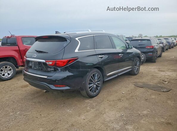 5N1DL0MM4JC514242 2018 INFINITI QX60 Black Հետևի աջ