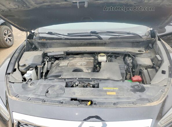 5N1DL0MM4JC514242 2018 INFINITI QX60 Black Սալոնի հետևի տեսք