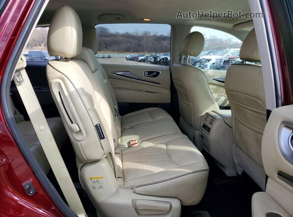 5N1DL0MM4LC528211 2020 INFINITI QX60 Burgundy უკანა სალონის ხედი