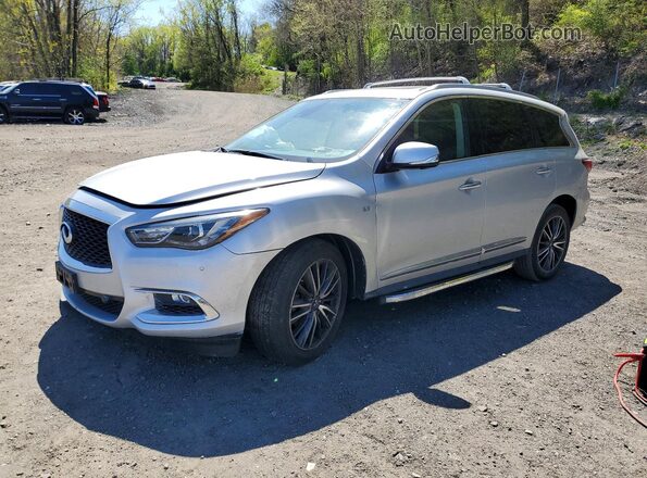 5N1DL0MM5JC504898 2018 INFINITI QX60 Серебряный Передняя левая четверть