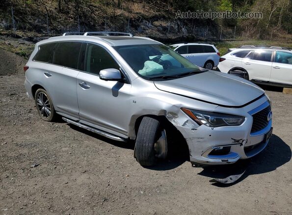 5N1DL0MM5JC504898 2018 INFINITI QX60 Серебряный Передняя правая четверть