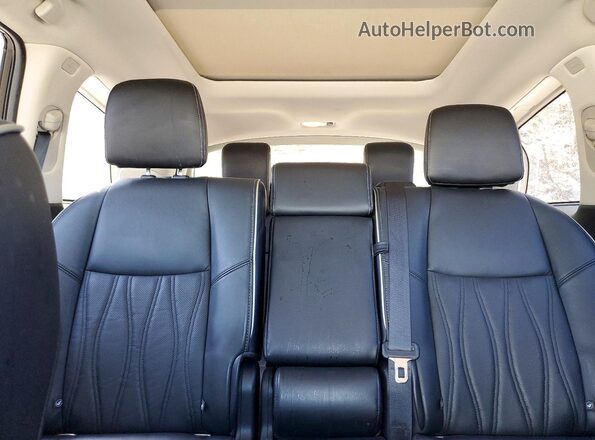 5N1DL0MM5JC504898 2018 INFINITI QX60 Серебряный Вид задних сидений