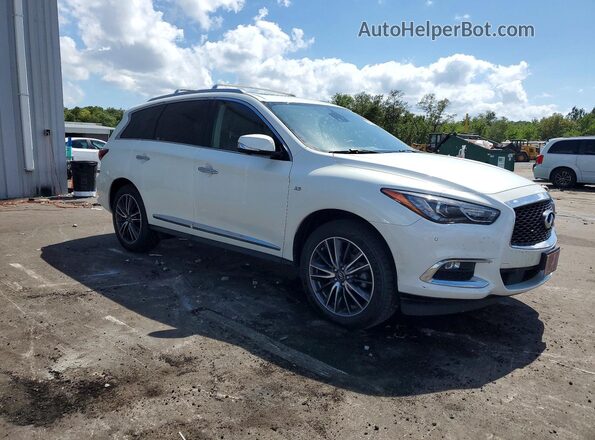 5N1DL0MM5JC517358 2018 INFINITI QX60 Белый Передняя правая четверть