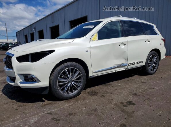 5N1DL0MM5JC517358 2018 INFINITI QX60 Белый Передняя левая четверть