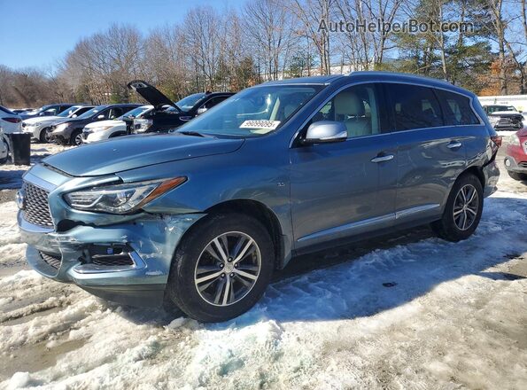 5N1DL0MM6HC514253 2017 INFINITI QX60 Blue Vista tres cuartos delantera izquierda