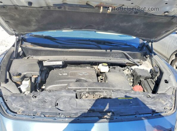5N1DL0MM6HC514253 2017 INFINITI QX60 Blue Vista del compartimento del motor