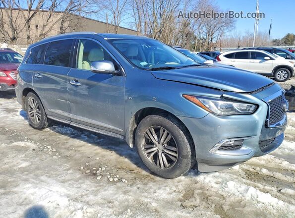 5N1DL0MM6HC514253 2017 INFINITI QX60 Blue Delantero derecho