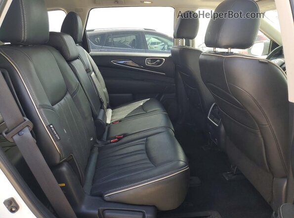 5N1DL0MM6KC513515 2019 INFINITI QX60 White Вид задніх сидінь