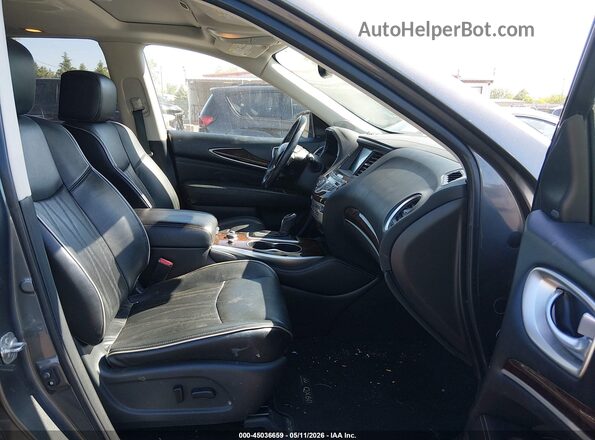 5N1DL0MM6KC516267 2019 INFINITI QX60 Gray Widok wnętrza z przodu