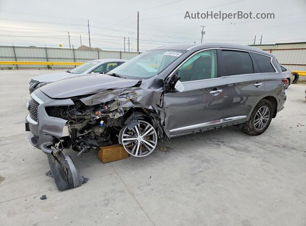 5N1DL0MM6LC523088 2020 INFINITI QX60 Gray Vista tres cuartos delantera izquierda
