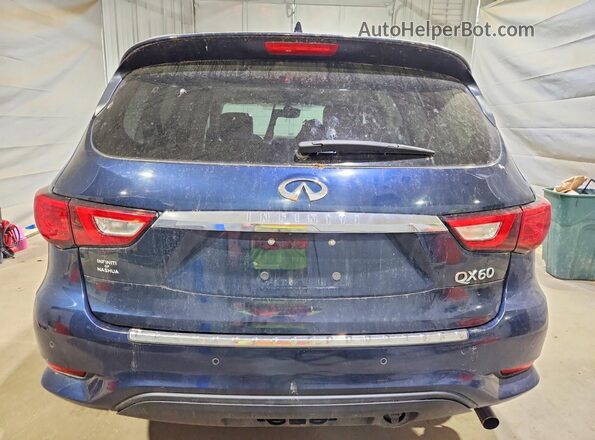 5N1DL0MM7HC508297 2017 INFINITI QX60 Синий Вид сзади