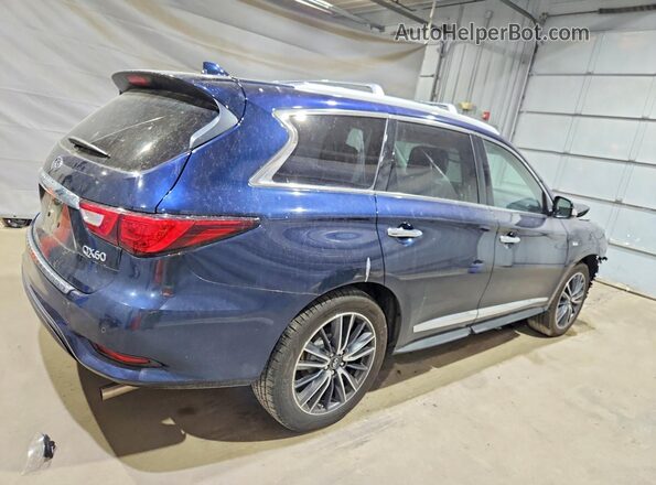 5N1DL0MM7HC508297 2017 INFINITI QX60 Синий Задняя правая четверть
