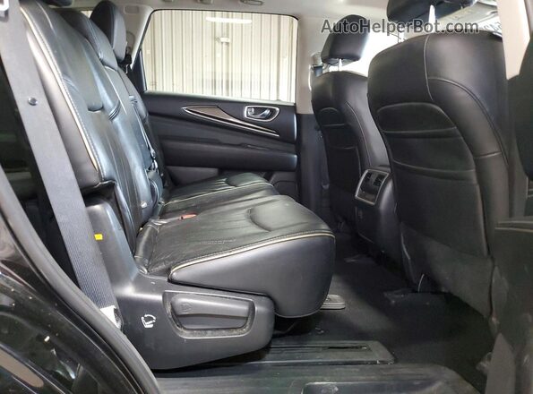 5N1DL0MM7HC552042 2017 INFINITI QX60 Black Widok wnętrza z tyłu