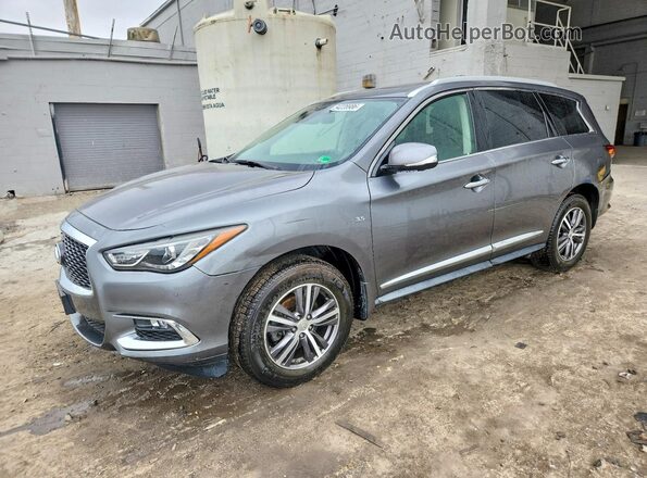 5N1DL0MM7KC524958 2019 INFINITI QX60 Gray Передня ліва чверть