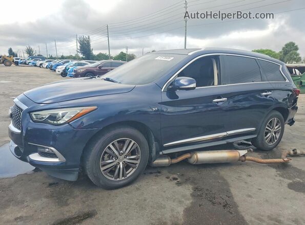 5N1DL0MM7LC505988 2020 INFINITI QX60 Синий Передняя левая четверть